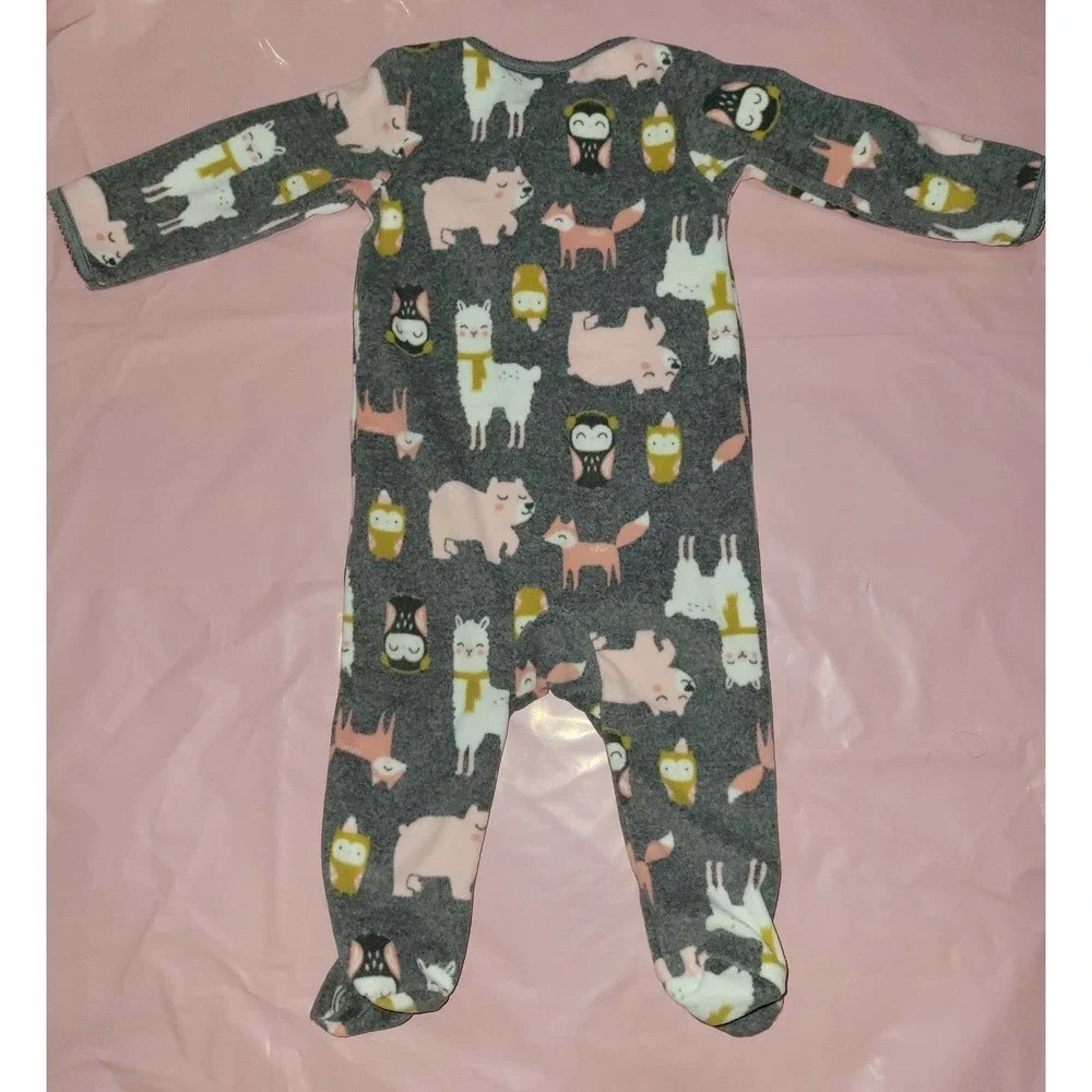 6-9 month girl fleece pajamas